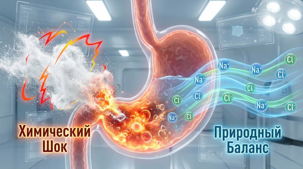 Химическая реакция пищевой соды в организме