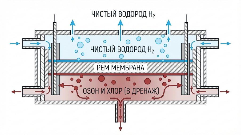 Сброс озона и технология PEM в генераторах KYK